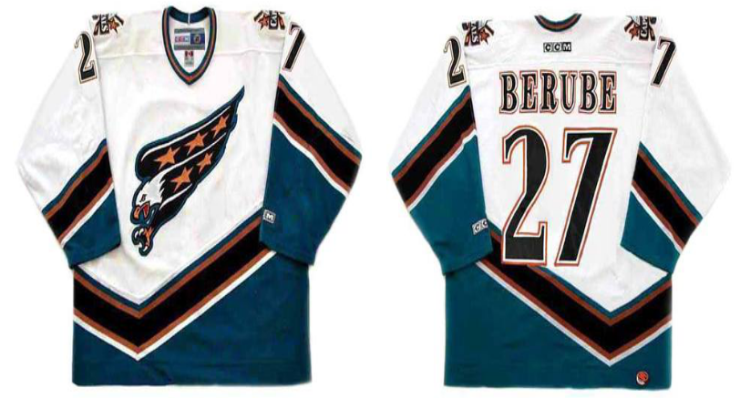 2019 Men Washington Capitals 27 Berube white CCM NHL jerseys